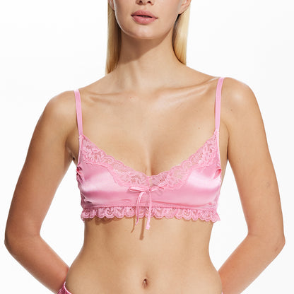 Cute and Spicy Lily Satin Bralette