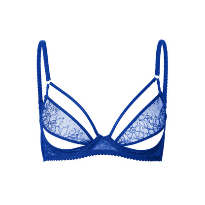 Faye Stylish Lace Bra | Blue