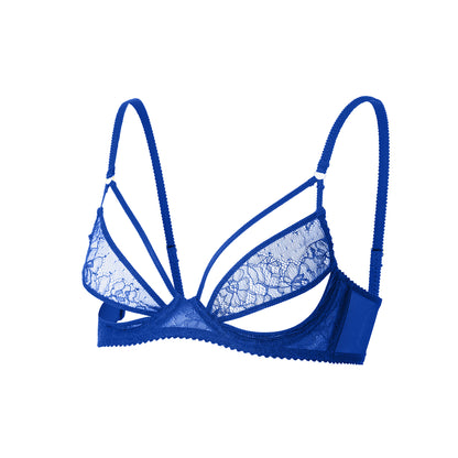 Faye Stylish Lace Bra | Blue