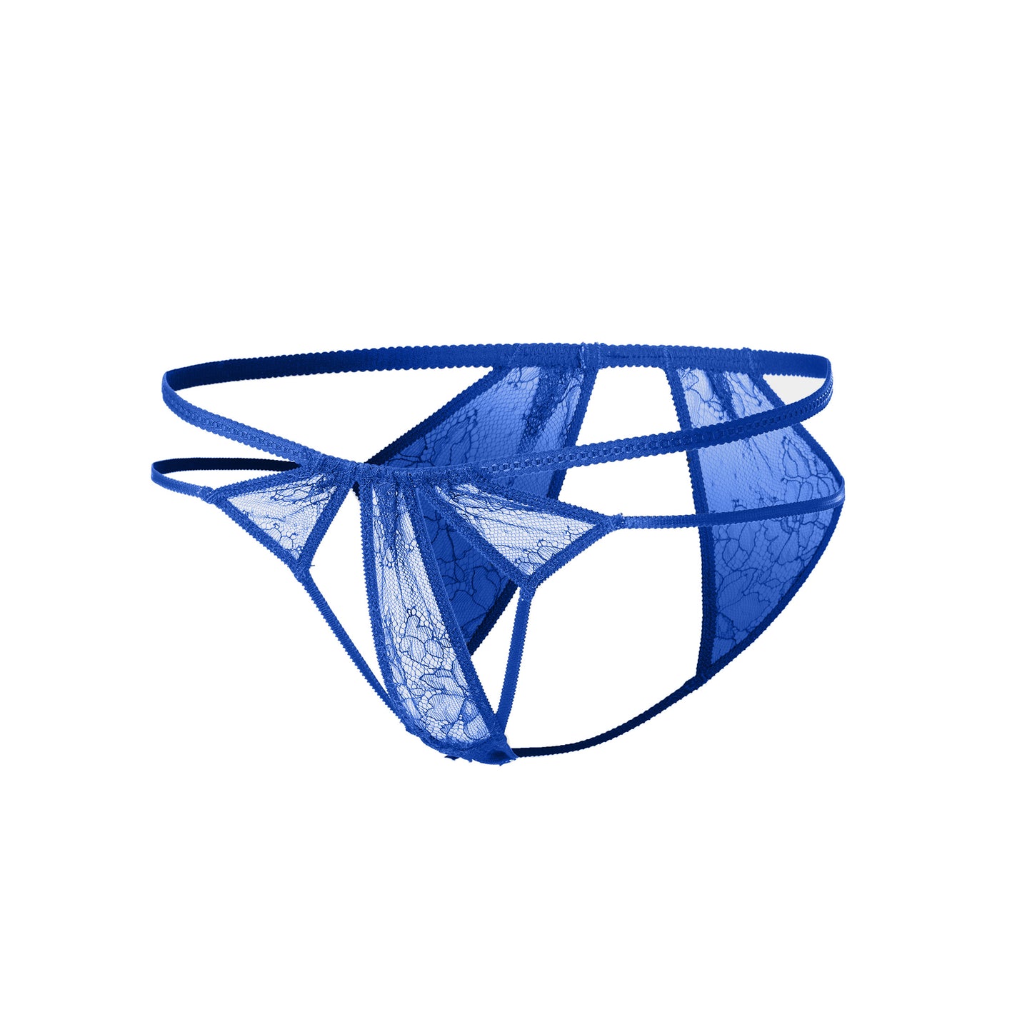 Faye Stylish Lace Cheeky Briefs | Blue